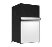 Outdoor Refrigerator Protection Cover - Beverage Cooler Cover, UV Blocker | Magnetic Zipper Protection For Patio Apartment Student Kitchen P