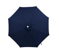 Outdoor Replacement Parasol Canopy, 2.0/2.3/2.7/3.0m Garden Umbrella Replacement Fabric Market Table Umbrella Top UV Protection Waterproof 6/8 Arms(Navy Blue,4m(13.1FT)-8 Ribs)