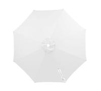 Outdoor Replacement Parasol Canopy, 2.0/2.3/2.7/3.0m Garden Umbrella Replacement Fabric Market Table Umbrella Top UV Protection Waterproof 6/8 Arms(Cream,4m(13.1FT)-8 Ribs)