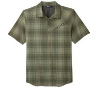 Outdoor Research Astroman Short Sleeve Sun Shirt Sample: Fatigue Plaid