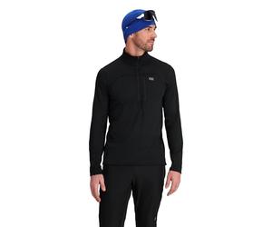 Outdoor Research Men's Vigor Grid Fleece Half Zip, Black, XL