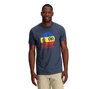 Outdoor Research Sunset Logo T-Shirt: Naval Blue: M Size: M, Colour: N