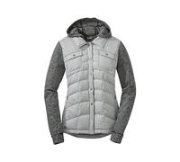 Outdoor Research Womens Plaza Hybrid Down Jacket: ALLOY/BLACK: XS Colo