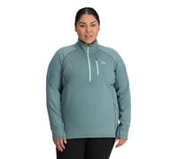 Outdoor Research Womens Vigor Grid Fleece Half Zip-Plus: Neptune: 3X S