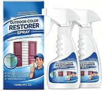 Outdoor Restorer, 120ml Universal Furniture Restoration Solution, Outdoor Shutters Color Restorer, Ideal for Workplace Tents Backpacks Equipment (2PC)