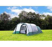 Outdoor Revolution Atom 500 Air Tent, Midnight Jade & Steel Grey, 120HDE Fabric, 4+1 Person, Inflatable Frame, 570x330cm, with Footprint, Pump, Pegs, Carry Bag