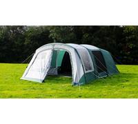 Outdoor Revolution Atom 600 Air Tent, Midnight Jade & Steel Grey, 120HDE Fabric, 6 Person, 3 Zone Family Camping, Inflatable Frame, 620x380cm