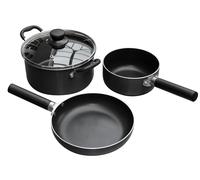 Outdoor Revolution Koga 3 Piece Induction Pan Set Black