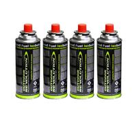 Outdoor Revolution Premium Butane Gas Cartridges - Push-In Camping Gas Canisters Cylinders for Camping Stove, Blowtorch, BBQ, Gas Weed Burner (Pack of 4)