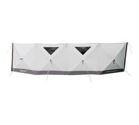 Outdoor Revolution Pronto PC 4 Panel Pop Up Windbreak, 125 x 500 cm, Premium Polycotton, Clear PVC Windows