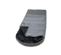 Outdoor Revolution Sun Star Midi 300 Sleeping Bag, Grey Pebble, 3 Season, Double Layer Filling, 215x105cm, With Cowl Hood