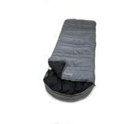Outdoor Revolution Sun Star Single 300 Sleeping Bag, Grey Pebble, Polyester, 215x80cm, 3-Season, Square Shape with Cowl Hood, Camping