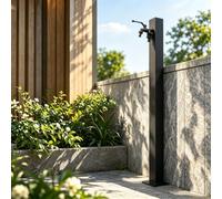 Outdoor Right Up Against The Wall Vertical Water Column