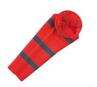 Outdoor Rip-Stop Airport Windsock, 60Cm Reflective Wind Measurement Sock Bag, For Aviation, Agricultural, Industrial And Outdoor Settings (Red Grey)