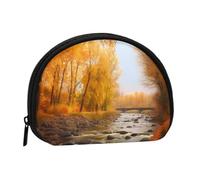 Outdoor River Park Prints Coin Purse Shell Mini Pouch Wallet Change Bag for Women Girls Kids