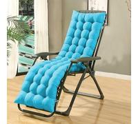 Outdoor Rocking Chair Cushion Soft & Comfortable for Chaise Lounge Deck Chair Patio Use Indoor Use (Light Blue 180 x 45 cm)