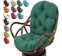 Outdoor Rocking Chair Cushion - Waterproof Tufted High Back Cushion for Rattan Swing and Wicker Chair