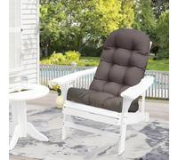 Outdoor Rocking Chair Cushion Waterproof with Elastic Band Dark Grey | Patio Adirondack Chair Cushions for Outdoor Indoor Furniture,With Ties,Thicken High Back Chair Seat Pads 43"*20"*3.9"