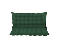 Outdoor Rocking Chair Cushions with Backrest Replacement Pads for 2 3 Seater Rocking Benches Comfortable Garden & Patio Seat Cushions 150x100x8 cm Dark Green