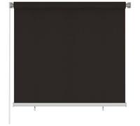 Outdoor Roller Blind 165(W)x140(H) cm Brown HDPE vidaXL