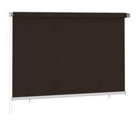 Outdoor Roller Blind 225(W)x140(H) cm Brown Home Window Shade Treatments vidaXL