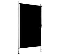 Outdoor Roller Blind Anthracite 120x270 cm Polyester PA Coated Steel Alu Frames