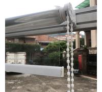Outdoor Roller Shades, Heavy Duty Clear PVC Waterproof Thermal Insulated for Porch, Gazebo, Patio