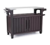 Outdoor Rolling BBQ Grilling Cart - Versatile Kitchen Island with Storage for Patio, Garden, and Backyard Cooking - Durable & Stylish Outdoor Furniture