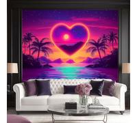 Outdoor Romantic Lake Surface Wallpaper, 200 x 140(WxH) Multicolor Textured Wall Paper Roll for Bedroom & Hallway, Professional Grade Feature Wall Decor, Effortless Style Transformation