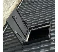 Outdoor Roof Hatch Maintenance Plate 86 x 81 cm Design for Sheds and Barns Fits Openings 51-81 cm Easy Installation Weather-Resistant Access Solution