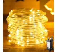 Outdoor Rope Lights, 20M/66FT 200 LED Christmas Rope Lights Plug in 8 Modes Waterproof Fairy Lights Mains Powered Decorate Lighting for Christmas Tree Indoor Party Bedroom Garden ( Warm White)