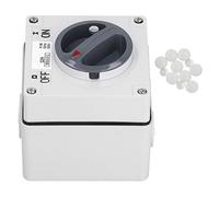 Outdoor Rotary Isolator Switch Socket Waterproof Dustproof Isolation On Off Buttons Indicators 7mm Wall Thickness Wall Switch with Safety Lock Hole 500V(3P32A)