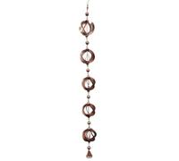 Outdoor Rotating Metal Rain Chain for Bell Gutter Alternative Having Storm-Resistant Design 1-piece Courtyard Balcony Decoration - Iron Hanging