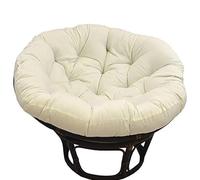 Outdoor Round Hanging Chair Cush 10cm Thick for Cotton Swing Premium Seat Pad Egg Chair Rattan Cush Cream Color 100cm Diameter