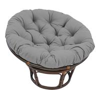 Outdoor Round Hanging Chair Cush 10cm Thick Pillow for Cotton Hammock Swing Premium Cush Egg Chair Rattan Seat Pad Grey 180cm