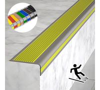Outdoor Rubber Stair Nosing Protector, Non-Slip Self-Adhesive Edge Guard, Waterproof Stair Edging for Indoor/Outdoor Use in Malls, Schools, and Offices