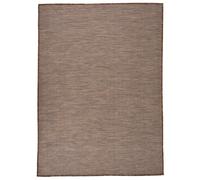 Outdoor Rug Brown 200x280 cm 100% PP UV and Weather Resistant Flatweave Patio XL