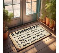 Outdoor Rug Doormat Five Liver Recipes: Traditional Culinary Practices Explained Doormat Welcome Mat Indoor Non Slip Fall Rug(65X90CM)
