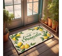 Outdoor Rug Doormat Lemonade Bliss: Lerink L'Monccello Brings Life To Every Sip Doormat Welcome Mat Indoor Non Slip Fall Rug(40X60CM)