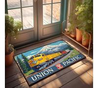 Outdoor Rug Doormat Union Pacific: Journey Through Scenic Landscapes Doormat Welcome Mat Indoor Non Slip Fall Rug(40X60CM)