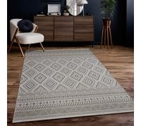 Paco Home Outdoor Rug Kitchen Rug Modern Boho Pattern, Size:150x150 cm square, Colour:Beige 2