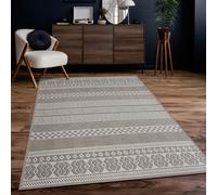 Paco Home Outdoor Rug Kitchen Rug Modern Boho Pattern, Size:60x100 cm, Colour:Beige
