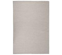 Outdoor Rug Light Grey 120x170cm Polypropylene Flatweave Weather UV-Proof Patio