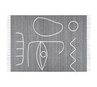 Beliani Outdoor Rug YAVU Grey 140x200 cm, Grey