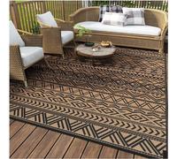 Outdoor Rugs for Patios Waterproof, Foldable Garden Rug for Patio, Balcony, Camping, Picnic, Backyard, Rv, Beach, Deck, Porch Mat Easy To Clean (Caff 80 * 160cm)