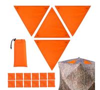 Outdoor Running - Blaze Orange Safety Component, Water Resistant Blind Panel Set, Four Piece Hunting Accessory, Cycling Adventure Road Work Gear, Men Women Tent Backpack