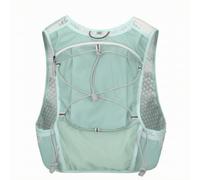 Outdoor Running Pack Trail Vest Backpack Carrier Lightweight With Mesh Back And Side Panels front cord lacing and secure pockets for essentials , Green , Under 20L