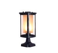 Outdoor Rural Landscape Bollard Column Lamp External Rainproof Aluminum Square Pillar Lanterns American Outdoor Villa Terrace Fence Fences IP54 Waterproof Post Lantern