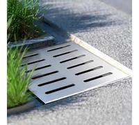 Outdoor Rust-Proof Drain Grate, 8 10 12 14 16 20 24 in Square Trench Drain Cover, 3cm Thickened Sewer Basin Drainage Grates, Easy to Install(35x35cm (13.8x13.8"))