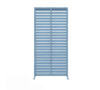 Outdoor s, Wood Freestanding Decoative Garden Fence, Expanding Yard Garden Edging Picket Panels for Balcony Patio (Color : Blue, Size : 60x150cm)